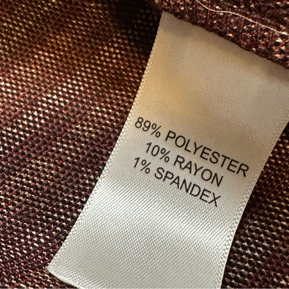 🔆 Maurices Blazer / Skirt set - Burgundy Houndstooth - Medium - Picture 6 of 6